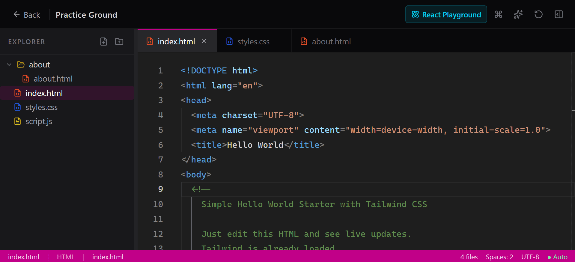 Dashboard preview